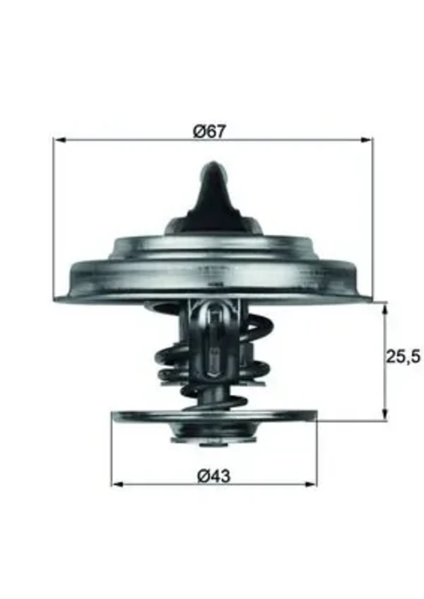 TX1887D Mahle Original termostato, refrigerante