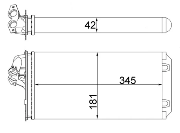 AH 64 000S Mahle Original radiador de calefacción