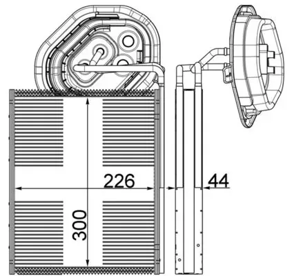 Evaporador de aire acondicionado Mercedes S A217