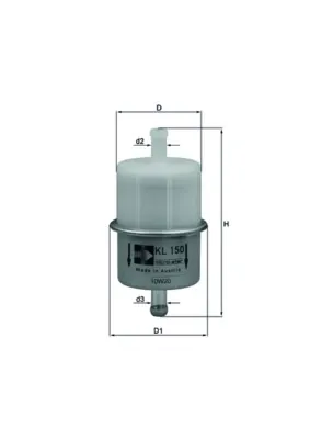 Filtro de combustible KL150 Mahle Original