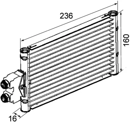 Radiador de refrigeración de la transmisión CLC74000P Mahle Original