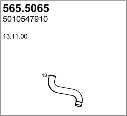 Silenciador central 5655065 Asso