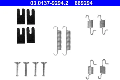 Kit de montaje de zapatas de freno traseras ATE 03013792942
