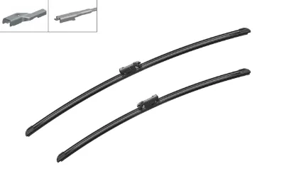 Juego de escobillas limpiaparabrisas delanteras, 2 piezas BOSCH 3397118965