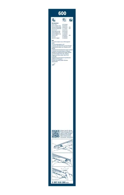 Escobilla del limpiaparabrisas del lado del conductor BOSCH 3397018300