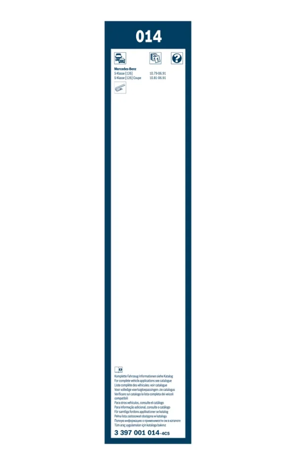 Limpiaparabrisas 3397001014 Bosch