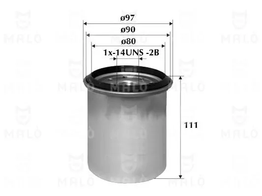 Filtro de combustible 1520133 Akron Malo