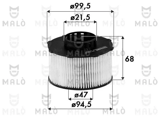 Filtro de combustible 1520247 Akron Malo