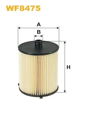 Filtro de combustible WF8475 WIX