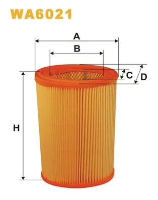 Filtro de aire WA6021 WIX