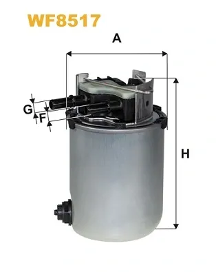 Filtro de combustible WF8517 WIX