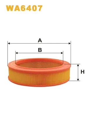 Filtro de aire WA6407 WIX