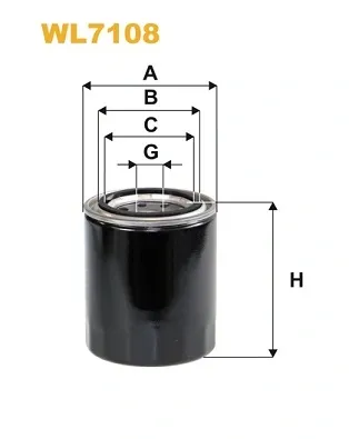 Filtro de aceite WL7108 WIX