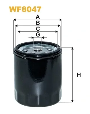 Filtro de combustible WF8047 WIX