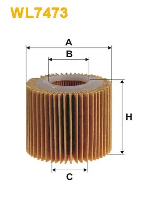 Filtro de aceite WL7473 WIX