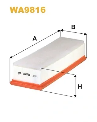 Filtro de aire WA9816 WIX