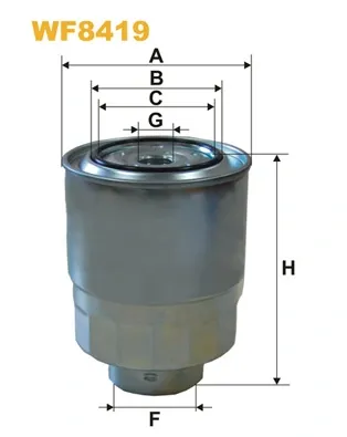 Filtro de combustible WF8419 WIX