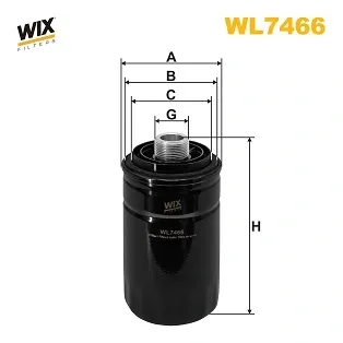 Filtro de aceite WL7466 WIX