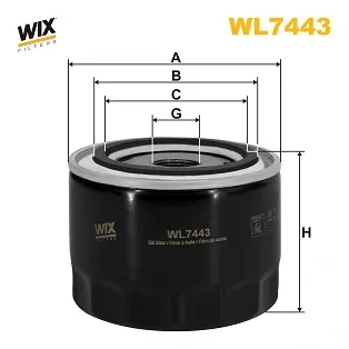 Filtro de aceite WL7443 WIX