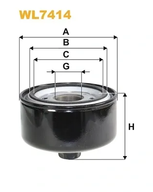 Filtro de aceite WL7414 WIX