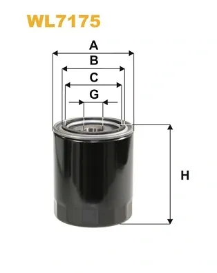 Filtro de aceite WL7175 WIX