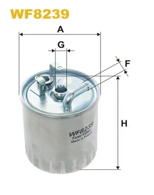 Filtro de combustible WF8239 WIX