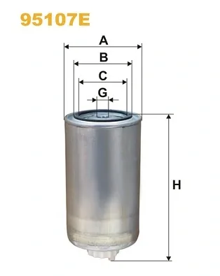 Filtro de combustible 95107E WIX