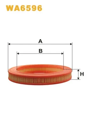 Filtro de aire WA6596 WIX