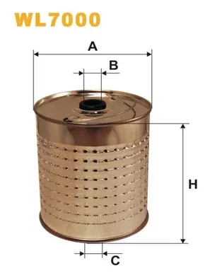 Filtro de aceite WL7000 WIX