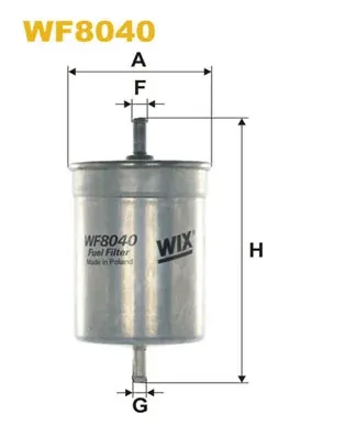 Filtro de combustible WF8040 WIX
