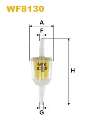 Filtro de combustible WF8130 WIX
