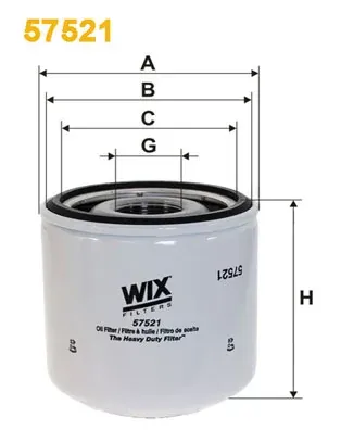 Filtro de aceite 57521 WIX