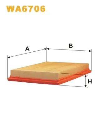 Filtro de aire WA6706 WIX