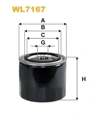 Filtro de aceite WL7167 WIX