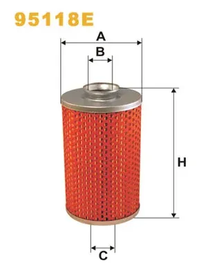Filtro de combustible 95118E WIX