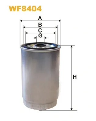 Filtro de combustible WF8404 WIX