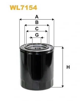 Filtro de aceite WL7154 WIX