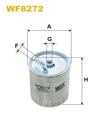Filtro de combustible WF8272 WIX