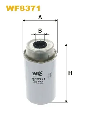 Filtro de combustible WF8371 WIX
