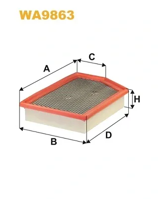 Filtro de aire WA9863 WIX