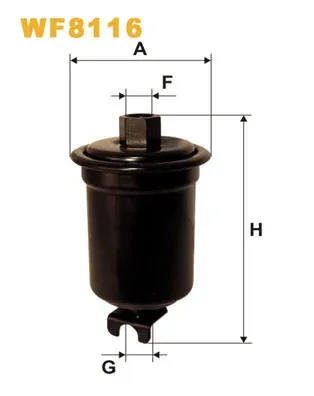 Filtro de combustible WF8116 WIX