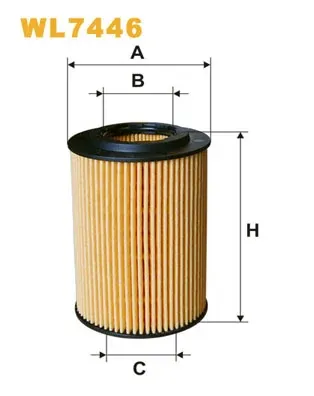 Filtro de aceite WL7446 WIX