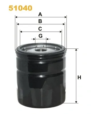 Filtro de aceite 51040 WIX