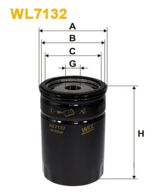Filtro de aceite WL7132 WIX