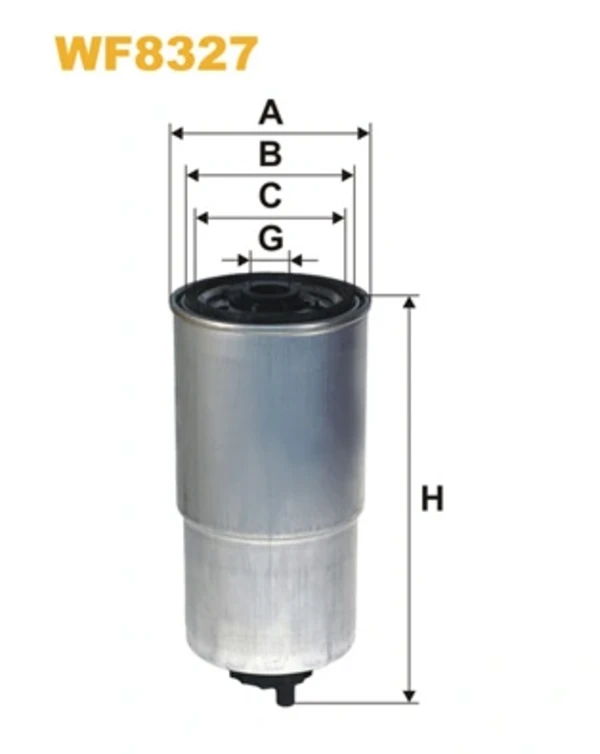WF8327 WIX filtro combustible