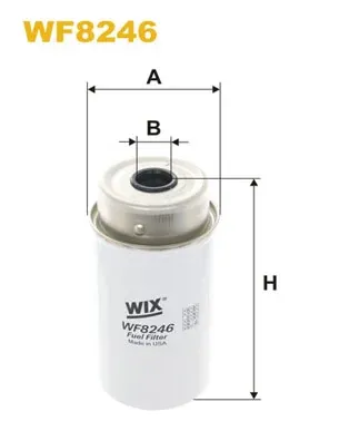 Filtro de combustible WF8246 WIX