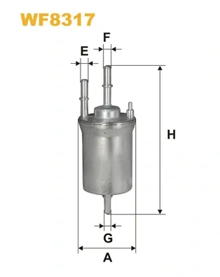 Filtro de combustible WF8317 WIX