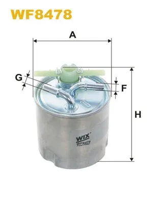 Filtro de combustible WF8478 WIX