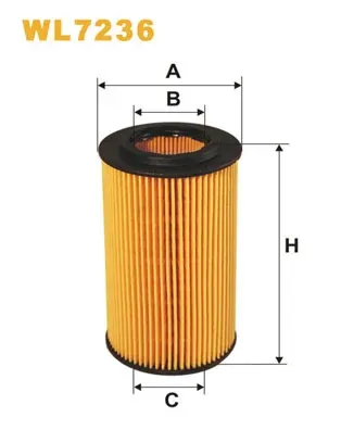 Filtro de aceite WL7236 WIX