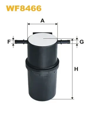 Filtro de combustible WF8466 WIX